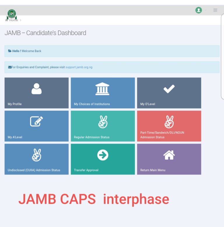 How to Login to JAMB CAPS